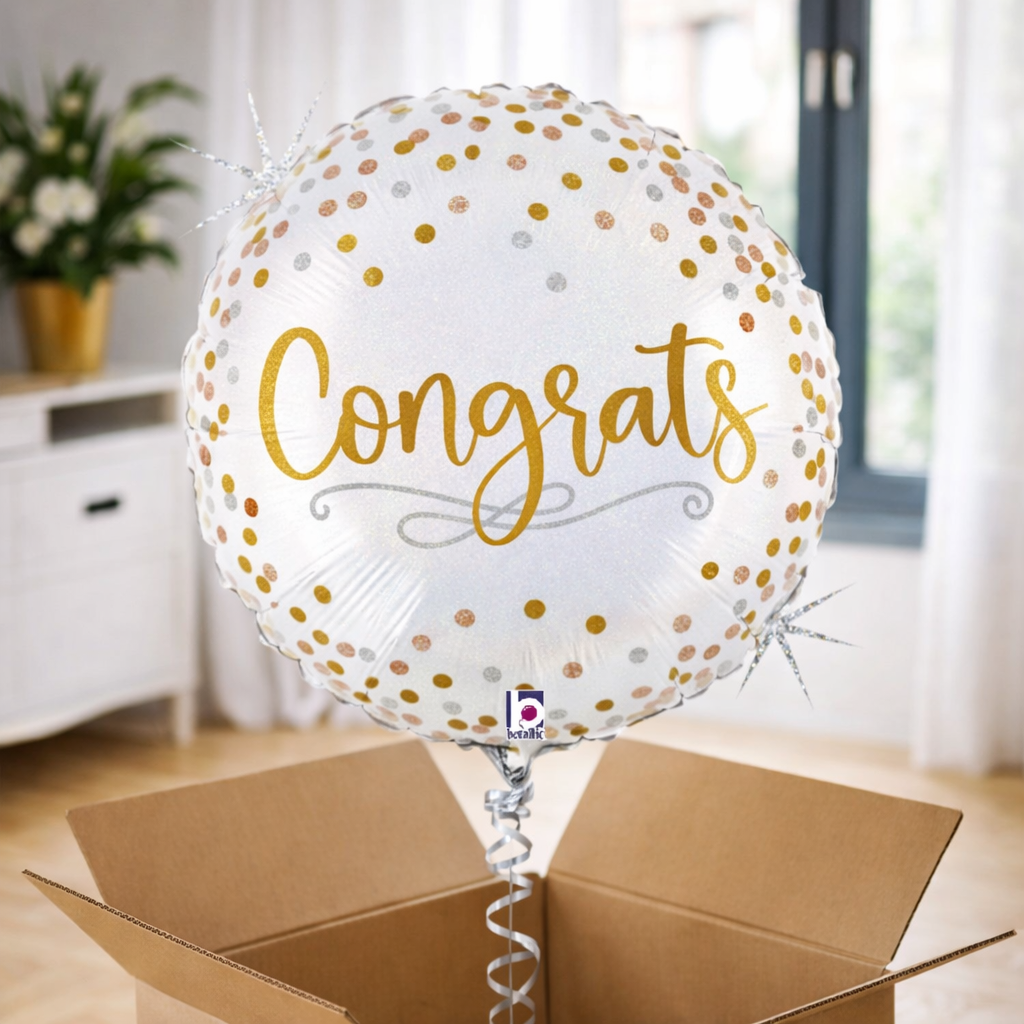 Ballon hélium "Congrats"