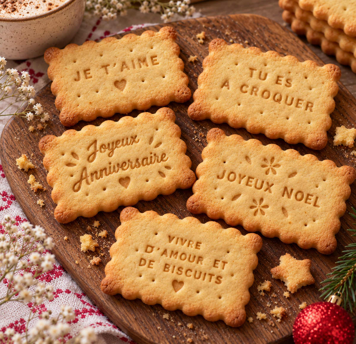 Biscuits à message