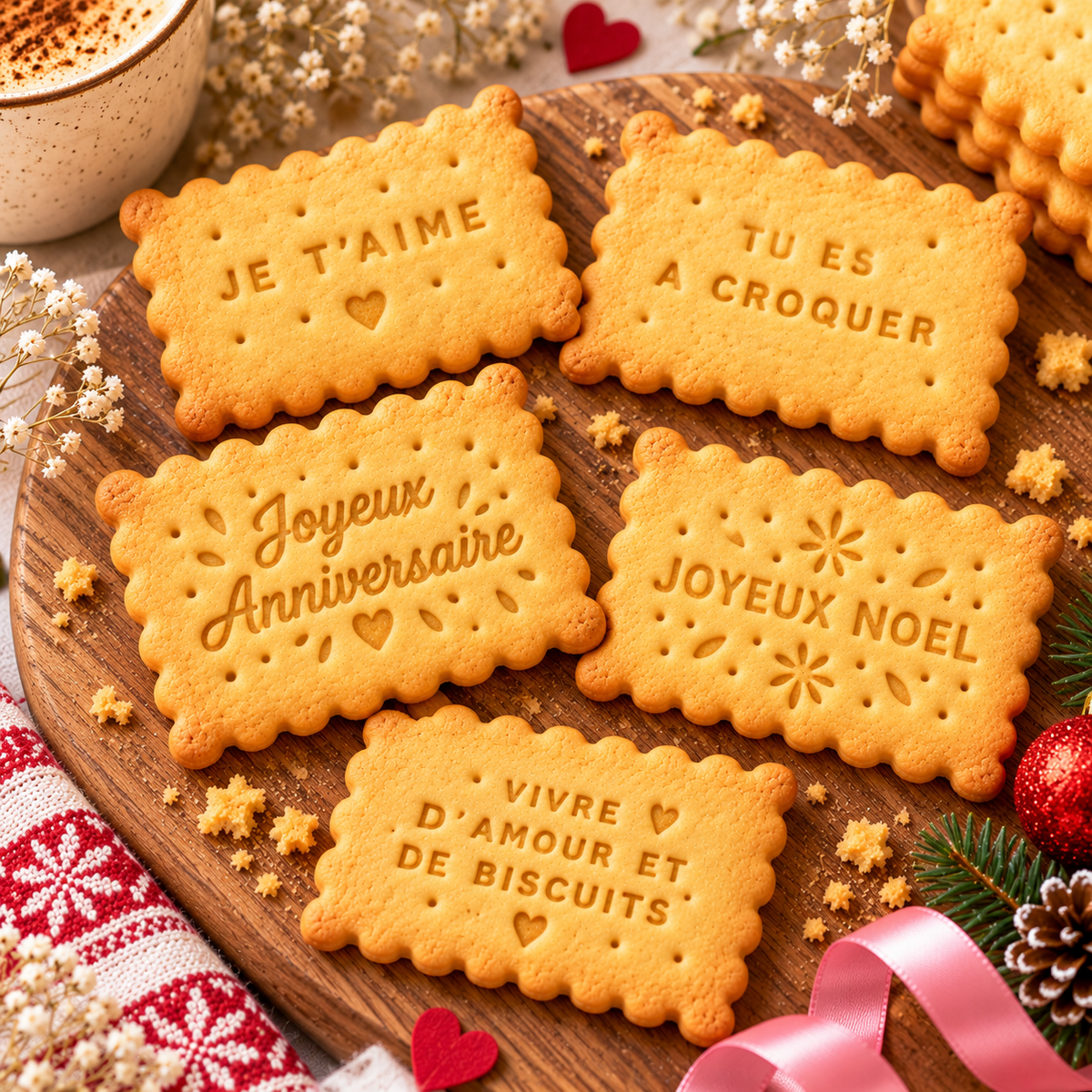 Biscuits à message