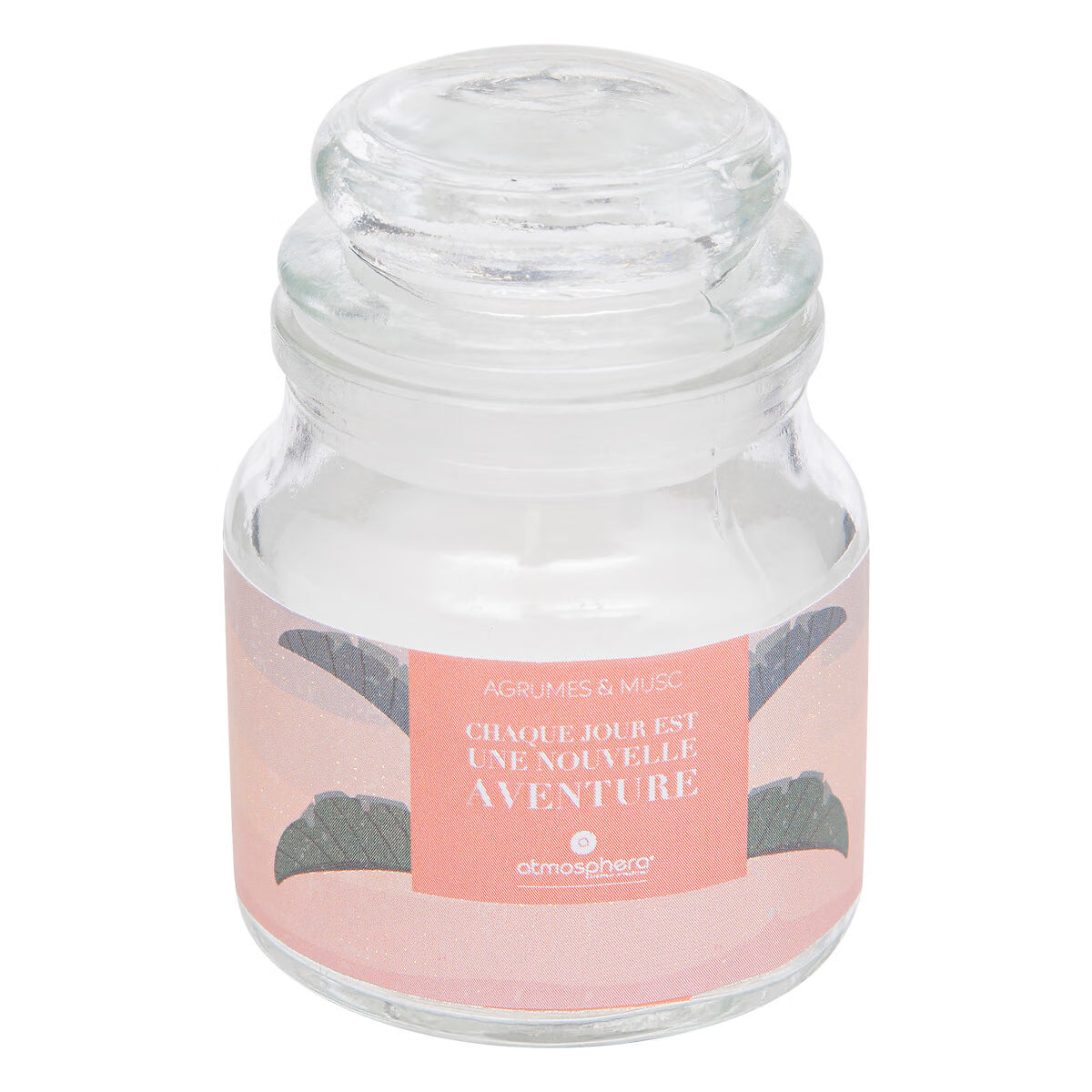 Bougie "Tu illumines ma vie" parfum agrumes et musc