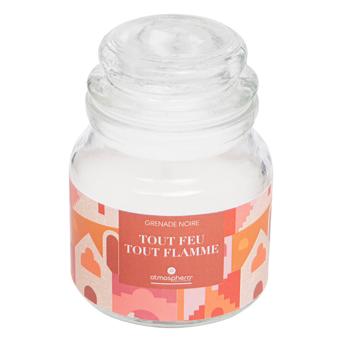 Bougie "Tout feu tout flamme" grenade noire