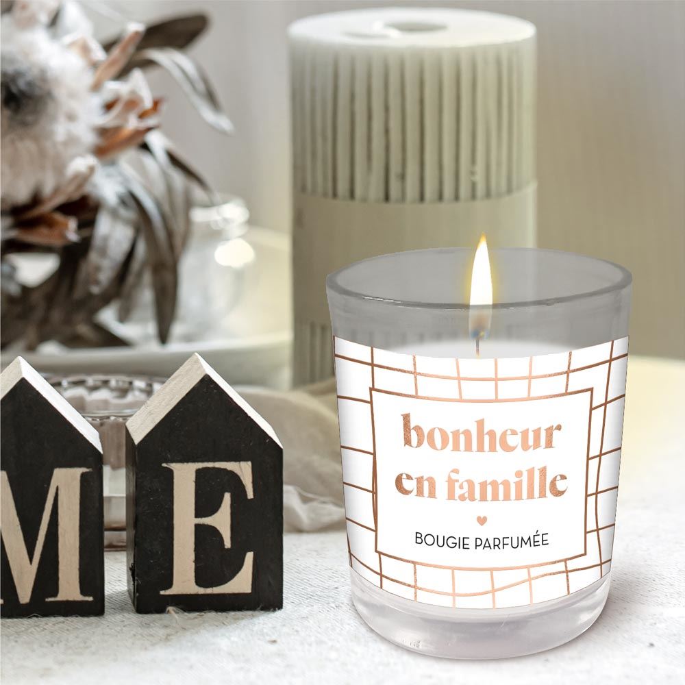 Bougie "Bonheur en famille"