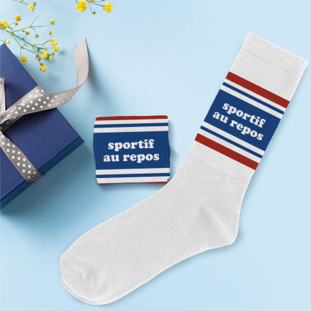 Chaussettes "Le sportif au repos"
