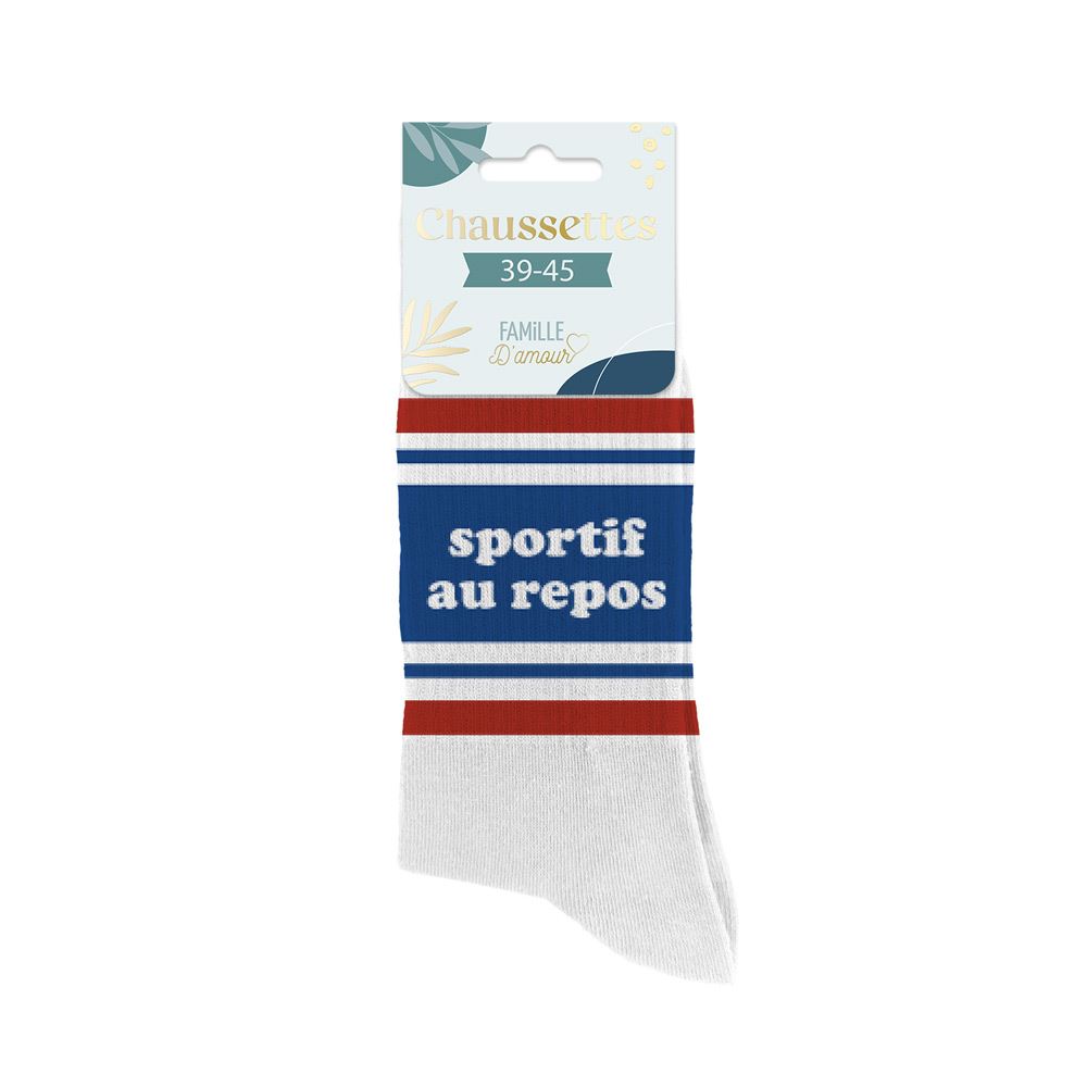 Chaussettes "Le sportif au repos"