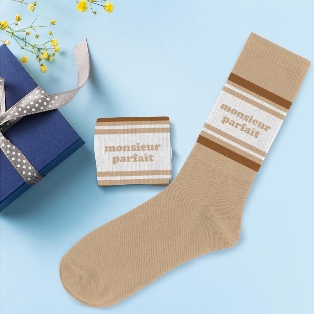 Chaussettes "Monsieur parfait" / Taille unique : 39-45