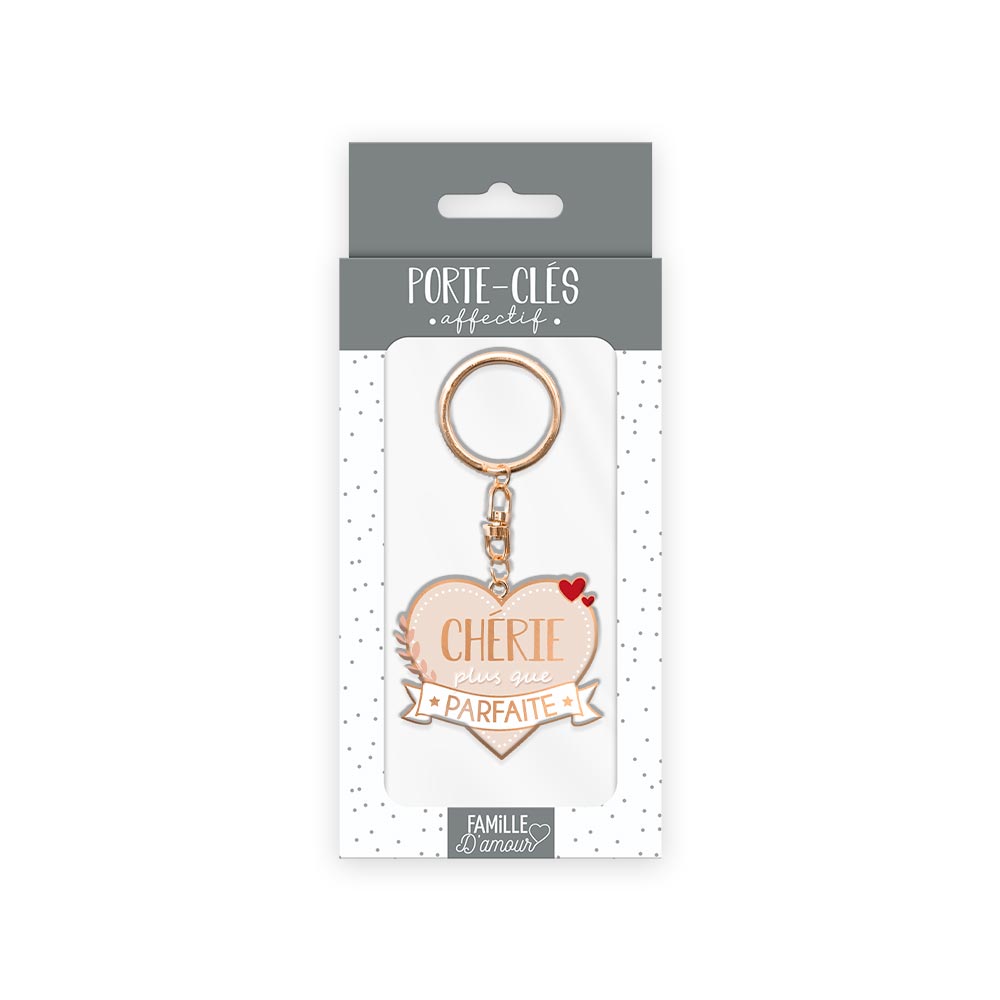Porte clés "Chérie plus que parfaite"