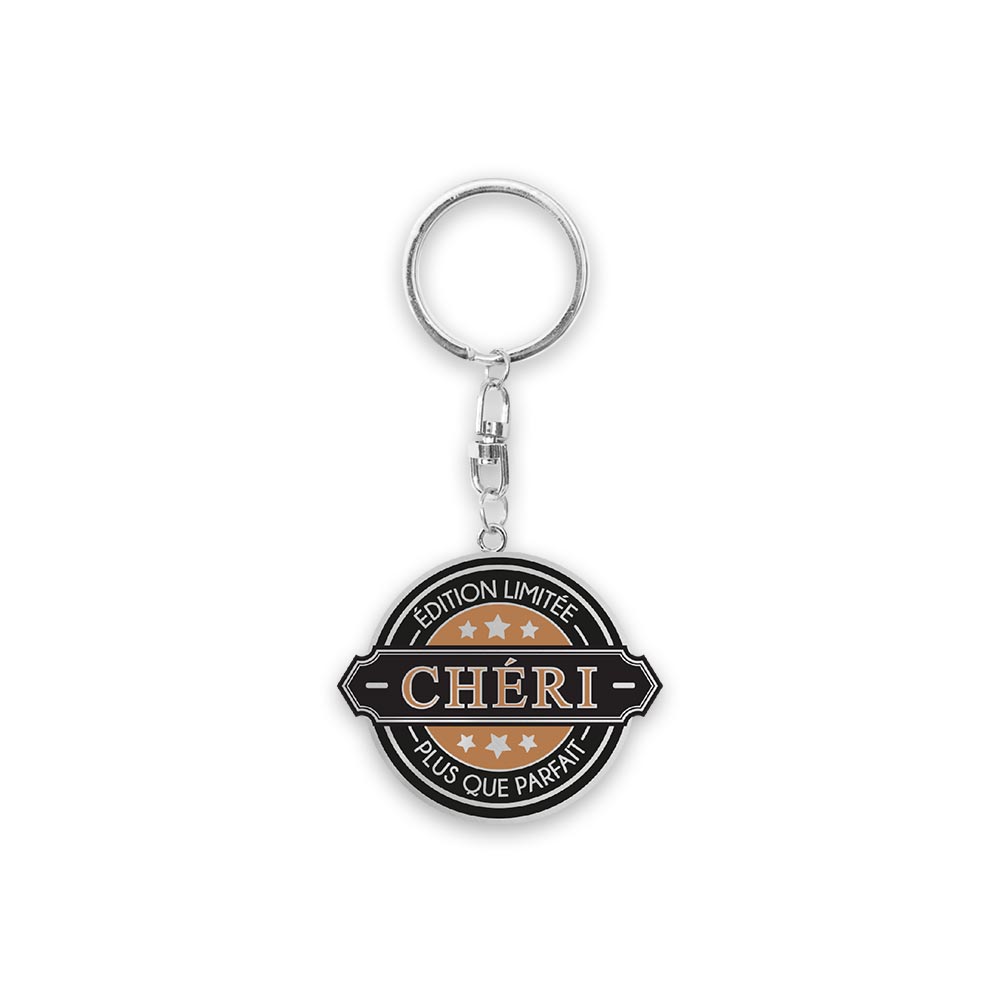 Porte clés "Chéri plus que parfait"