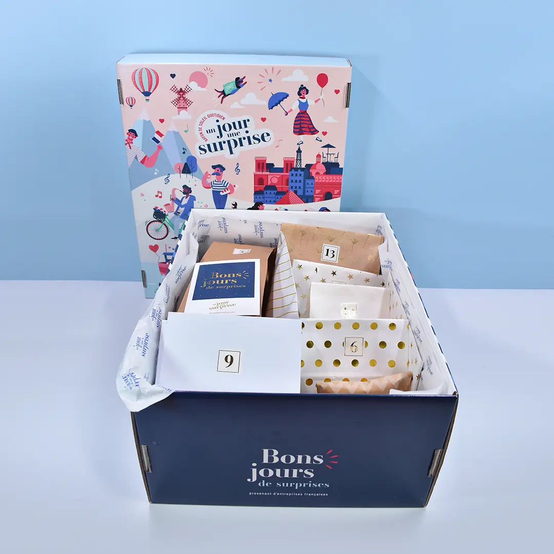 Box "Français stylé" avec 1 cadeau par jour