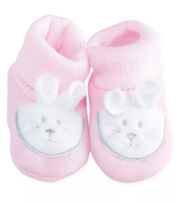 Chaussons de naissance 1 mois "Tête de lapin"