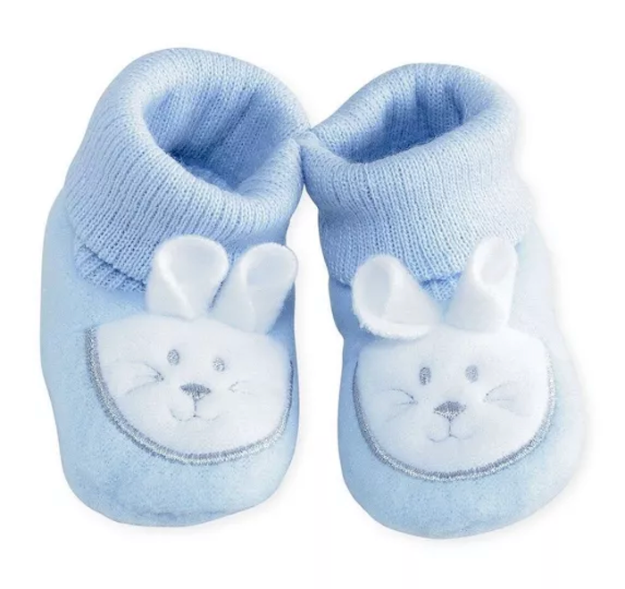 Chaussons de naissance 1 mois "Tête de lapin"