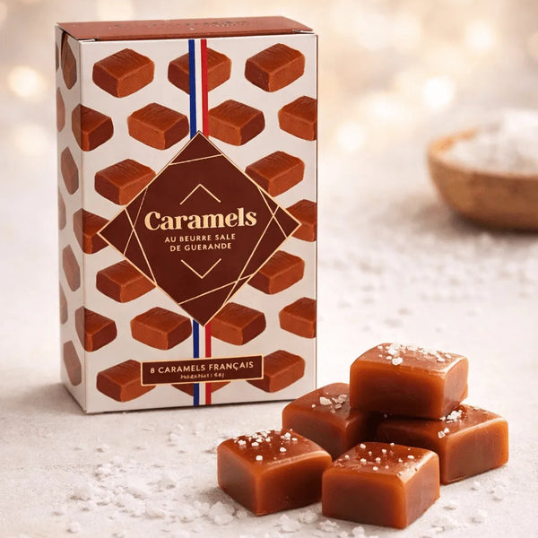 Boîte de 8 caramels au beurre salé de Guérande artisanaux - 45g