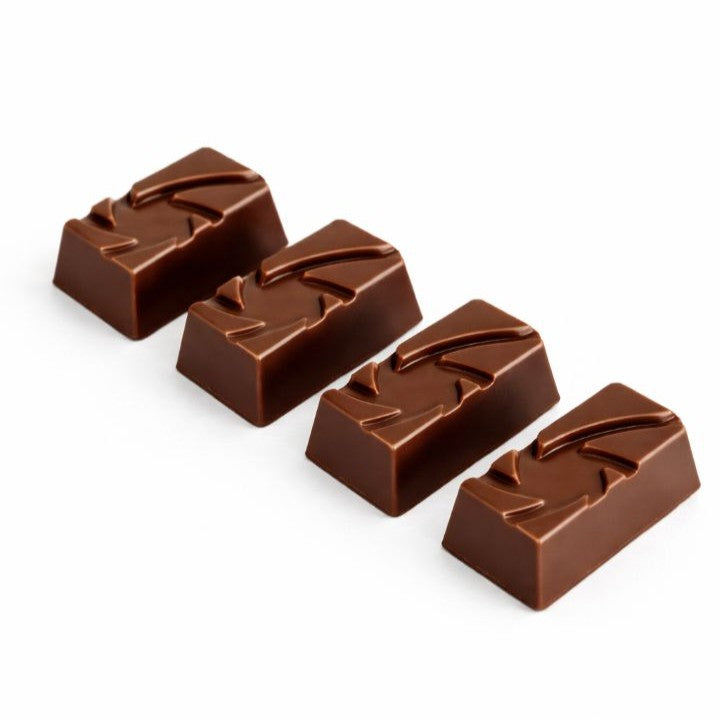 4 Chocolats laits praliné croustillante artisanaux