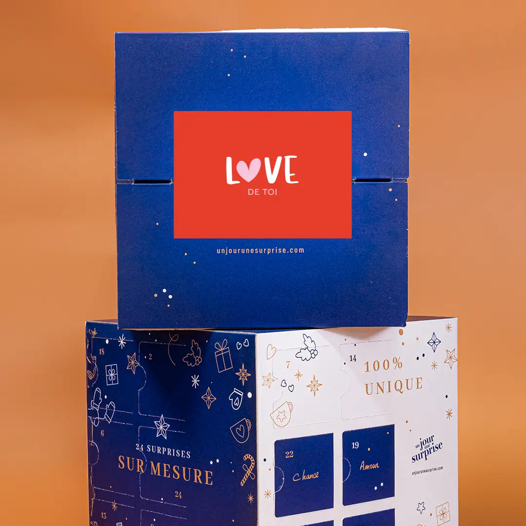 Calendrier de l'avent cube Love de Toi Ă personnaliser