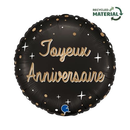 Ballon hélium "Joyeux anniversaire"