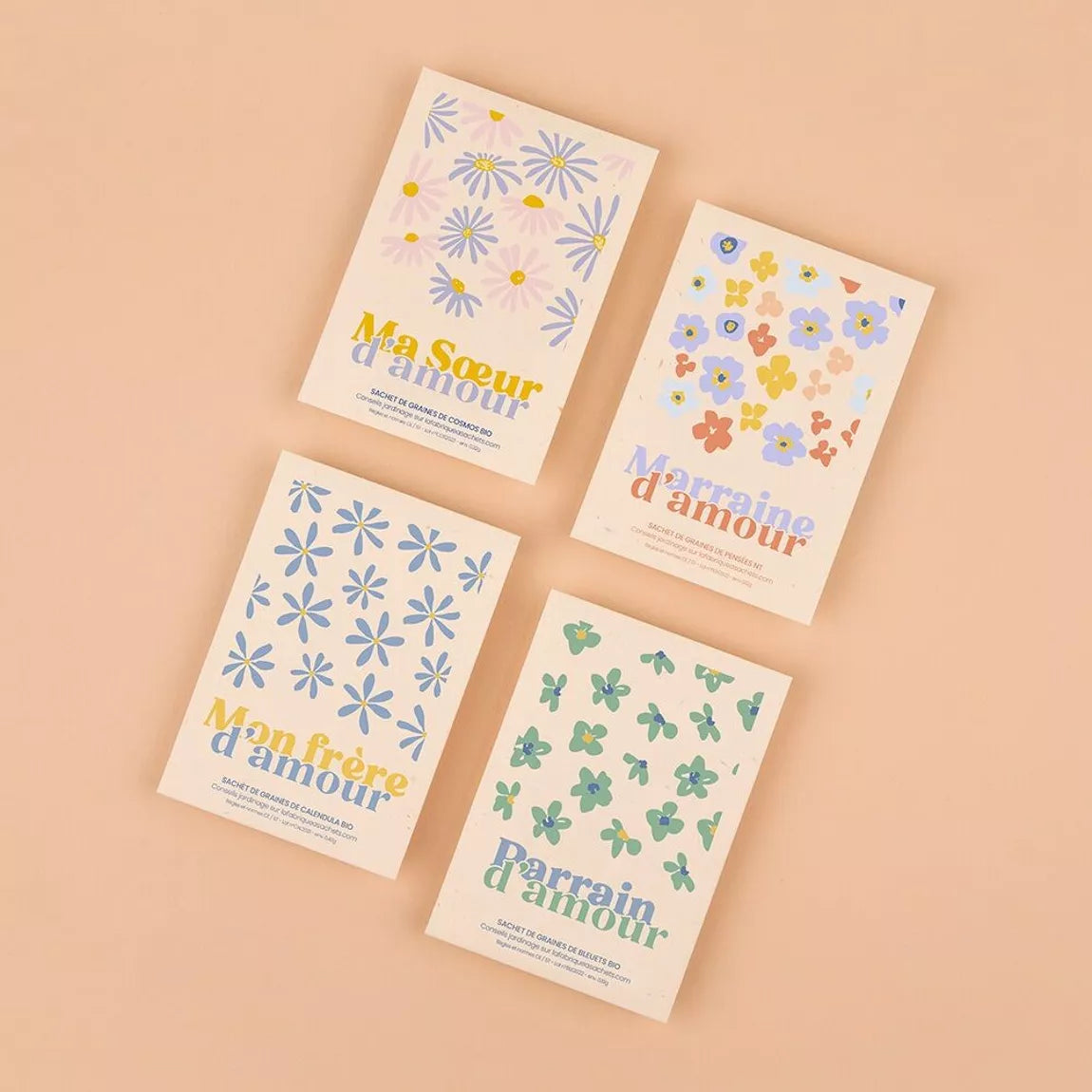Parrain d'amour - Sachet de graines à planter