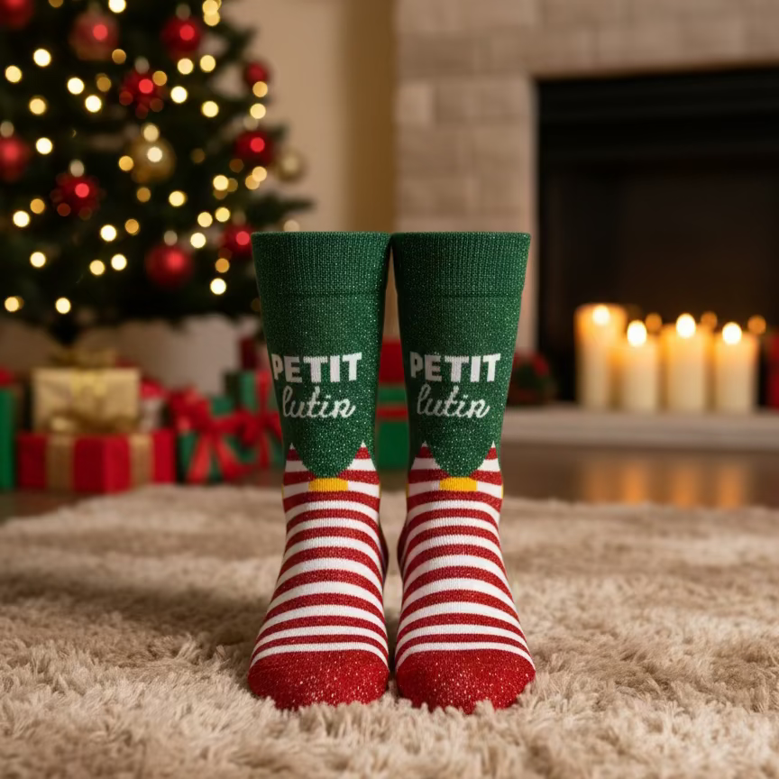 Chaussettes de Noël à paillettes pour femme au choix / Taille unique : 36-42