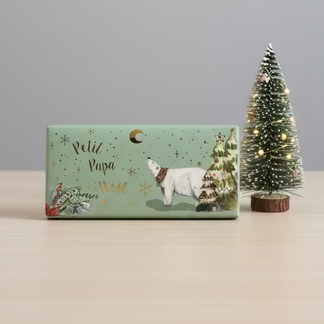 Mini tablette de chocolat au lait "Petit Papa Noël" - 30g
