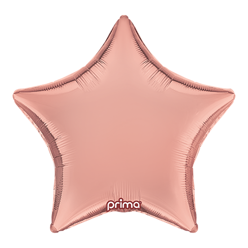 Ballon hélium étoile rose gold
