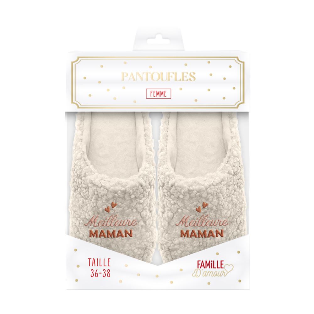 Pantoufles "Meilleure Maman"