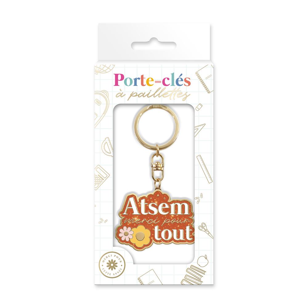 Porte-clés "Atsem merci pour tout"