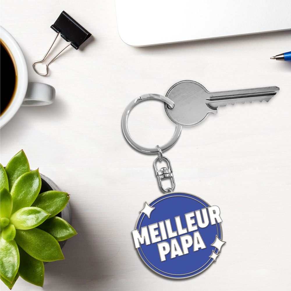 Porte clés "meilleur papa"