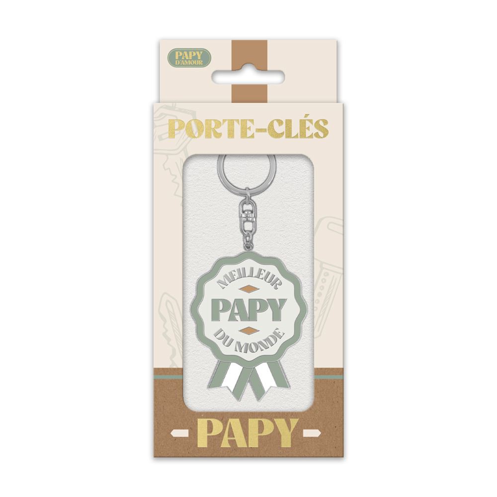 Porte clés "Meilleur papy du monde"