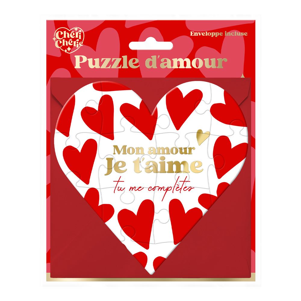 Puzzle à assembler "Mon amour je t'aime"