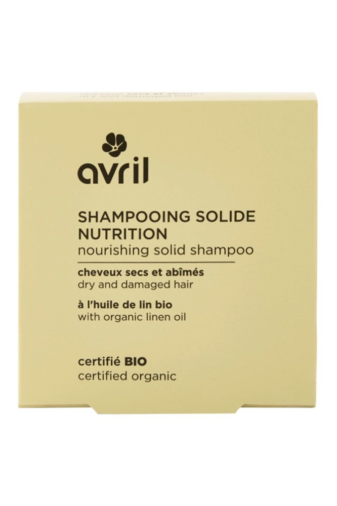 Shampoing solide nutrition pour cheveux secs et abimés certifié bio - Avril