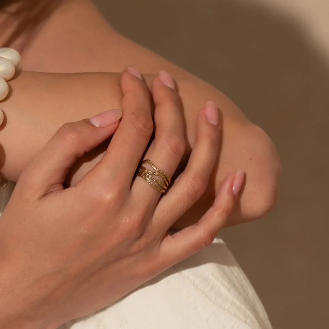 Bague torsadé
