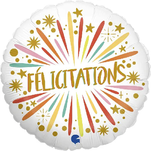 Ballon hélium "Félicitations"
