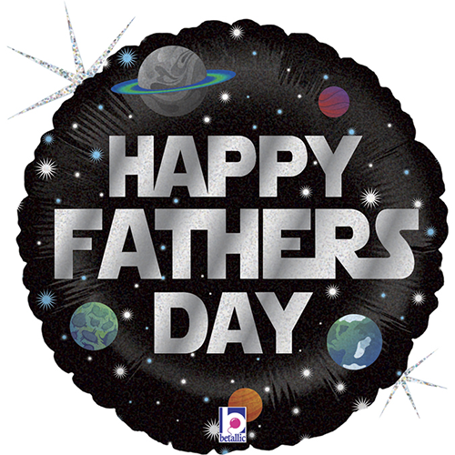 Ballon hélium "Happy father's day" - cosmique
