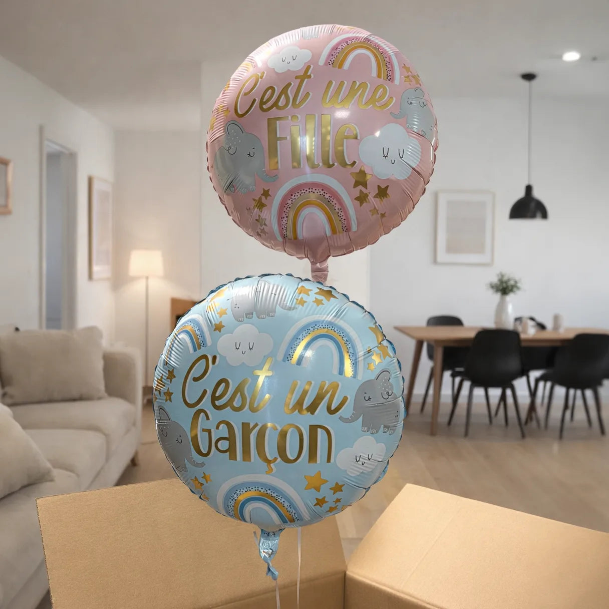 Ballon hélium annonce sexe gender reveal
garçon / fille