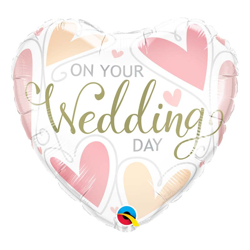 Ballon hélium "On your wedding day"
