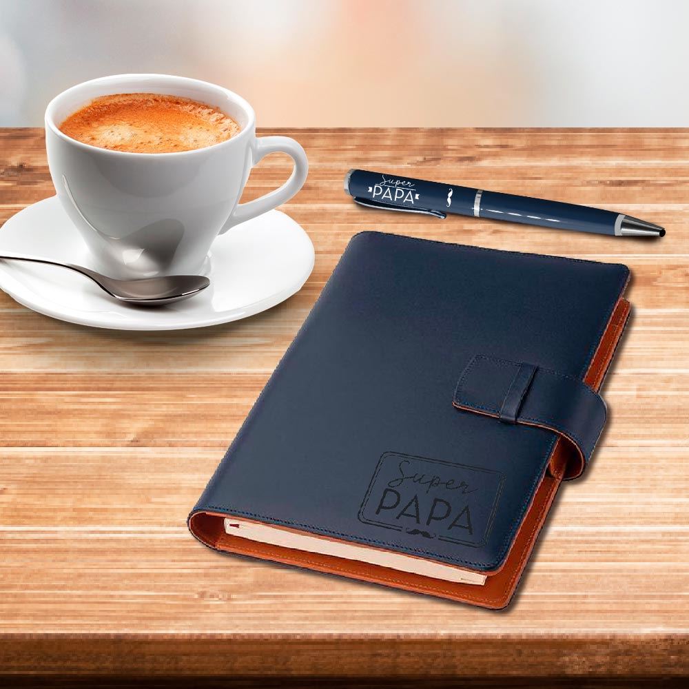 Carnet de notes avec stylo - Super Papa