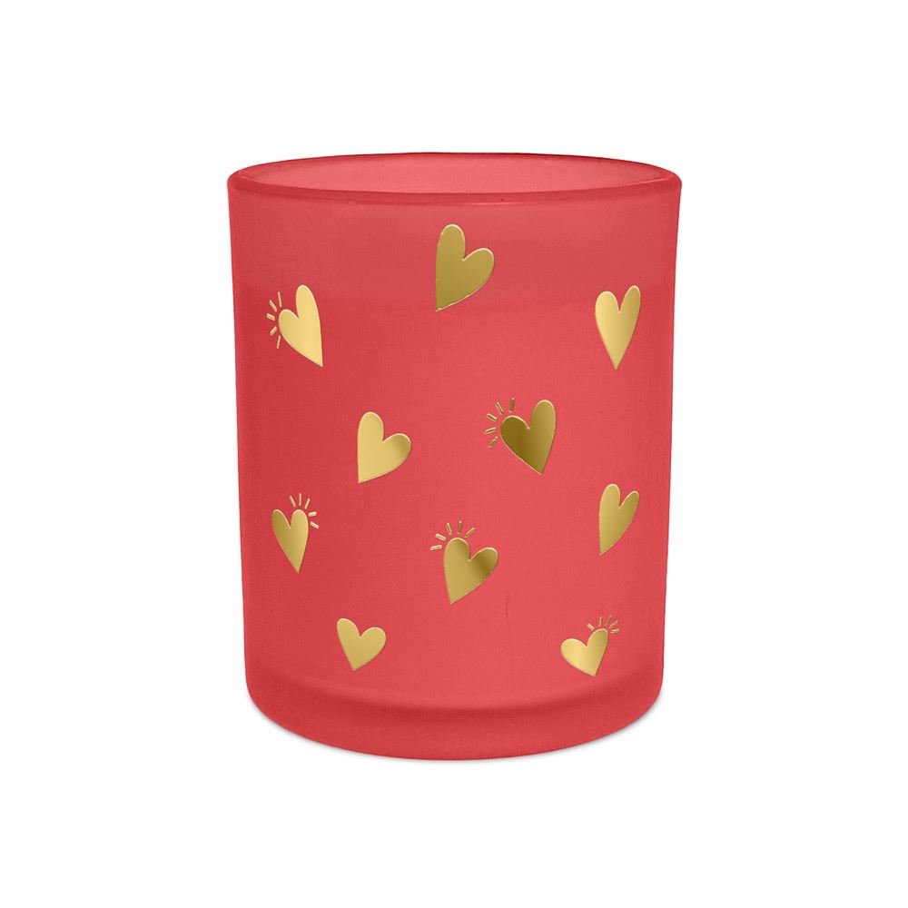 Bougie rouge cœur