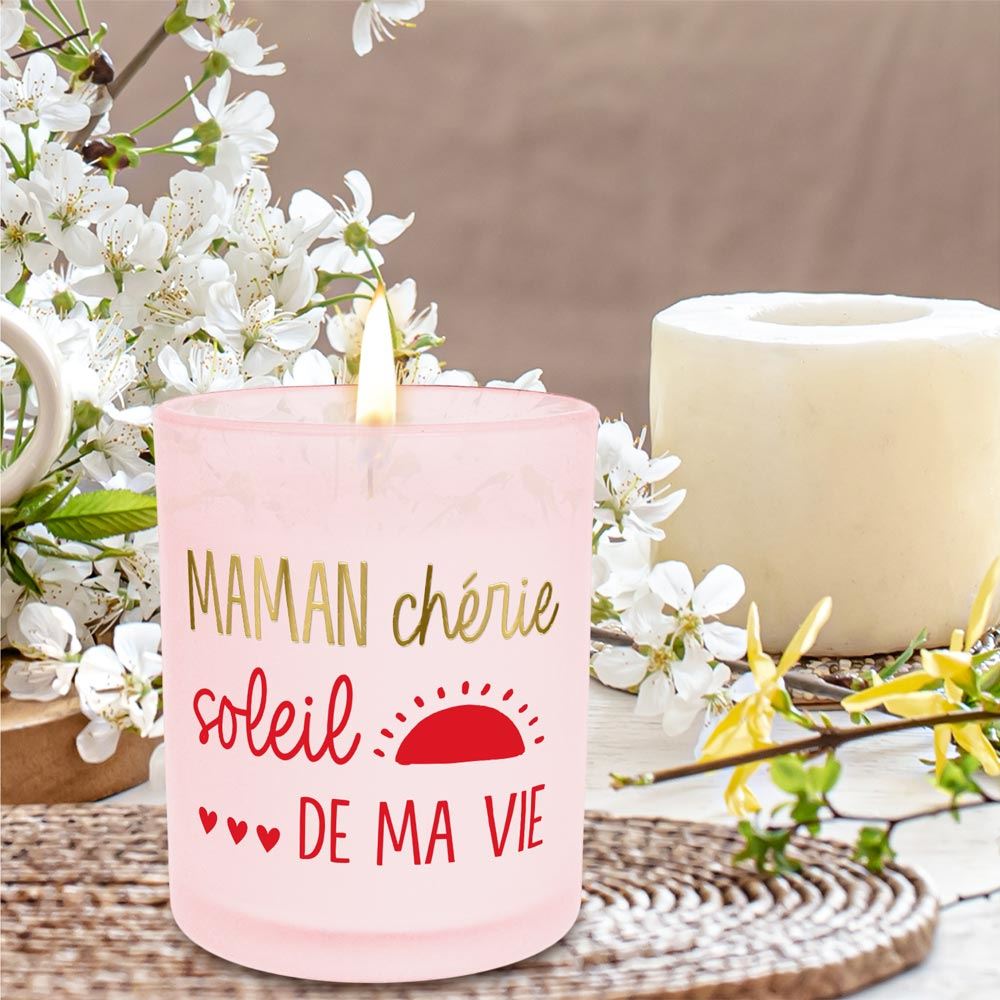 Bougie maman chérie soleil de ma vie