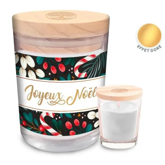 Bougie "Joyeux Noël"