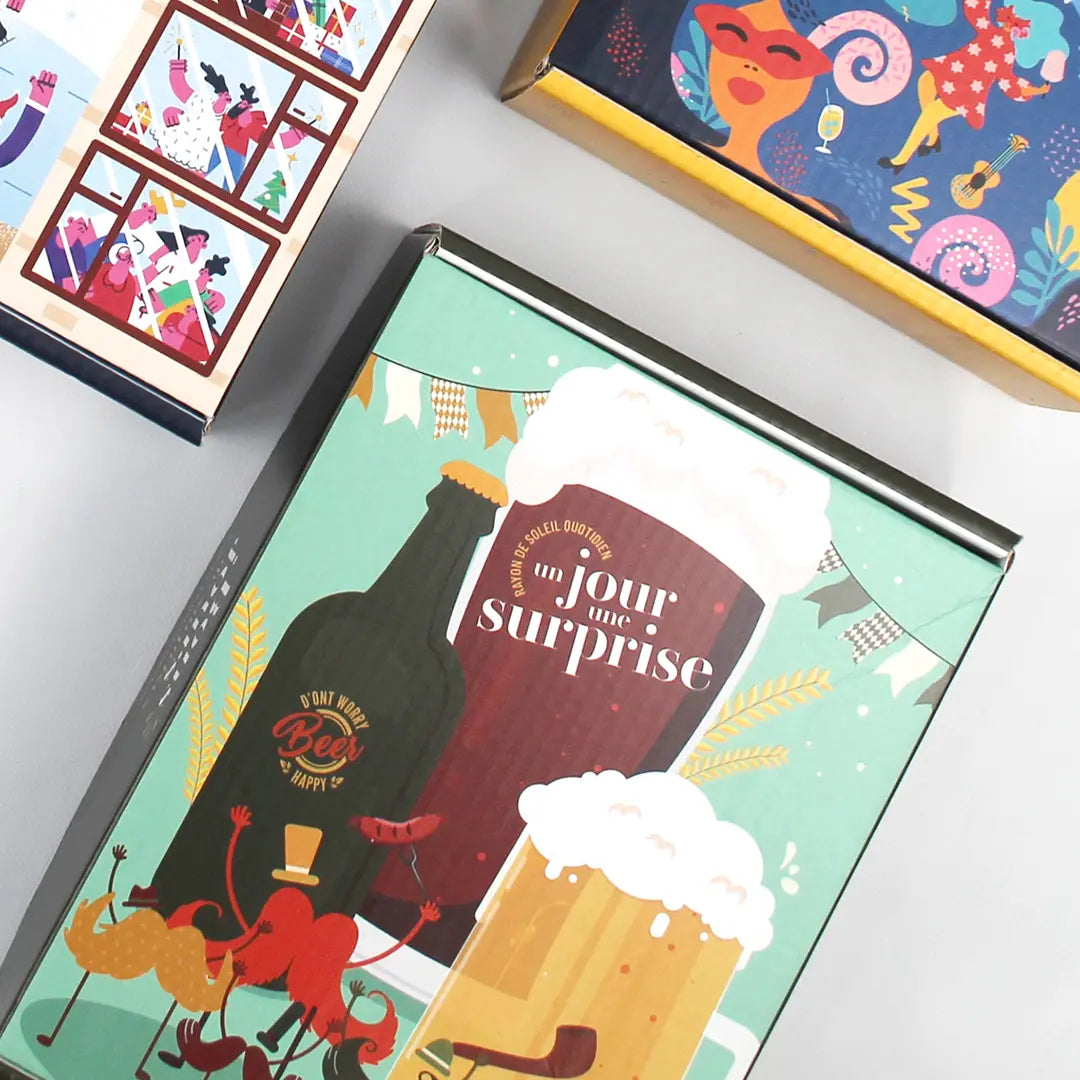 Box "Don’t worry beer happy" avec 1 cadeau par jour