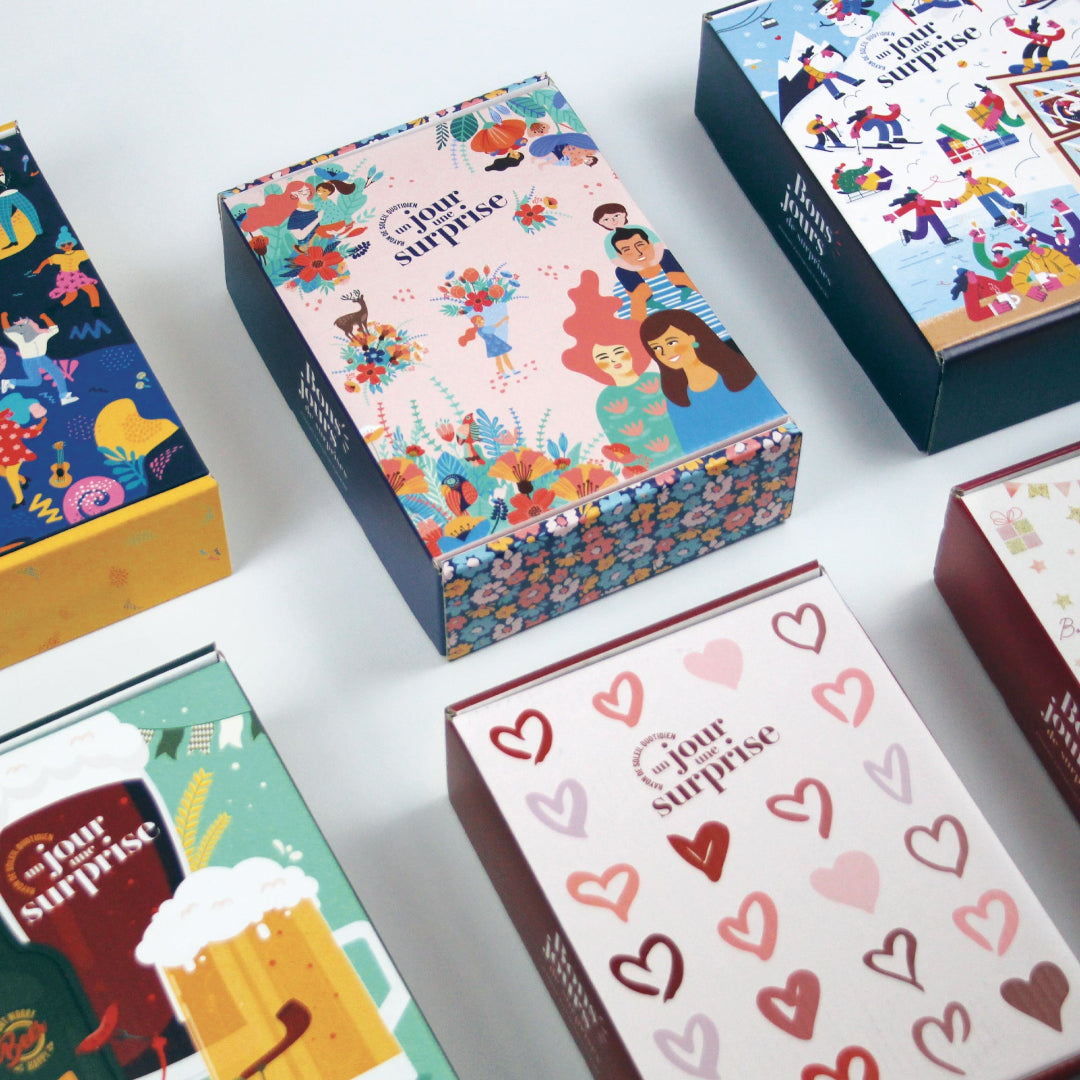 Box avec 1 cadeau par jour sur la durée de votre choix
