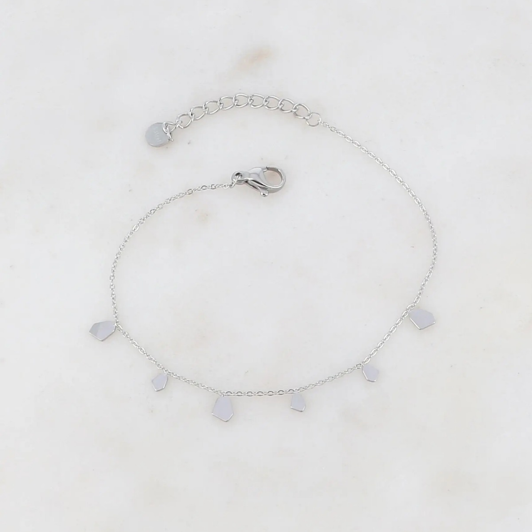 Bracelet fin à pampilles géométriques – Doré ou argenté