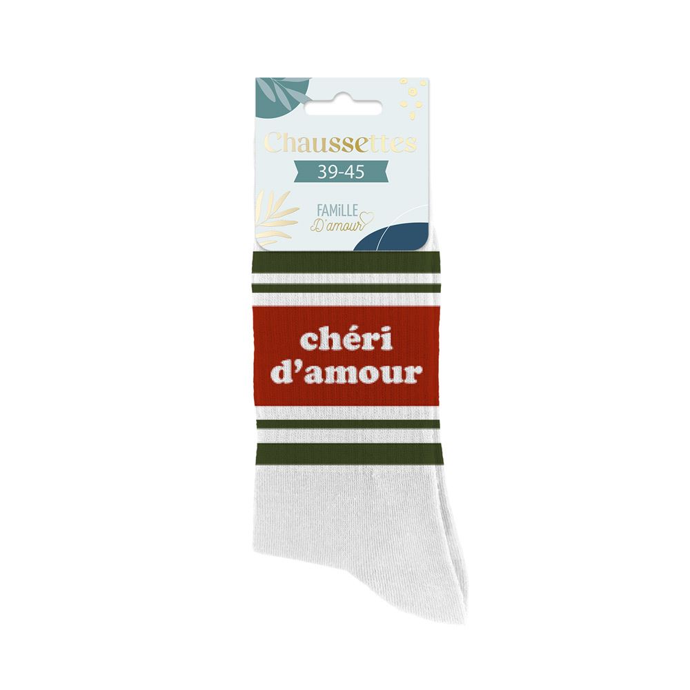 Chaussettes "Chéri d'amour" / Taille unique : 39-45