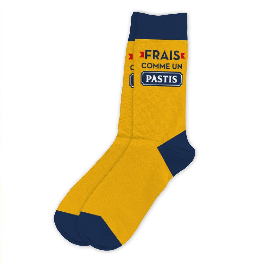 Chaussettes "Frais comme un pastis" / Taille unique : 39-45