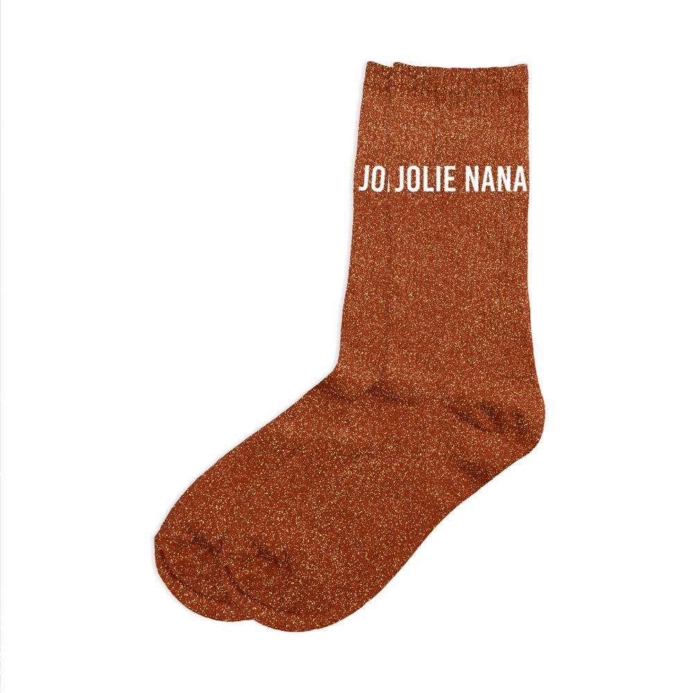 Chaussettes paillettes jolie nana / Taille unique : 36-42