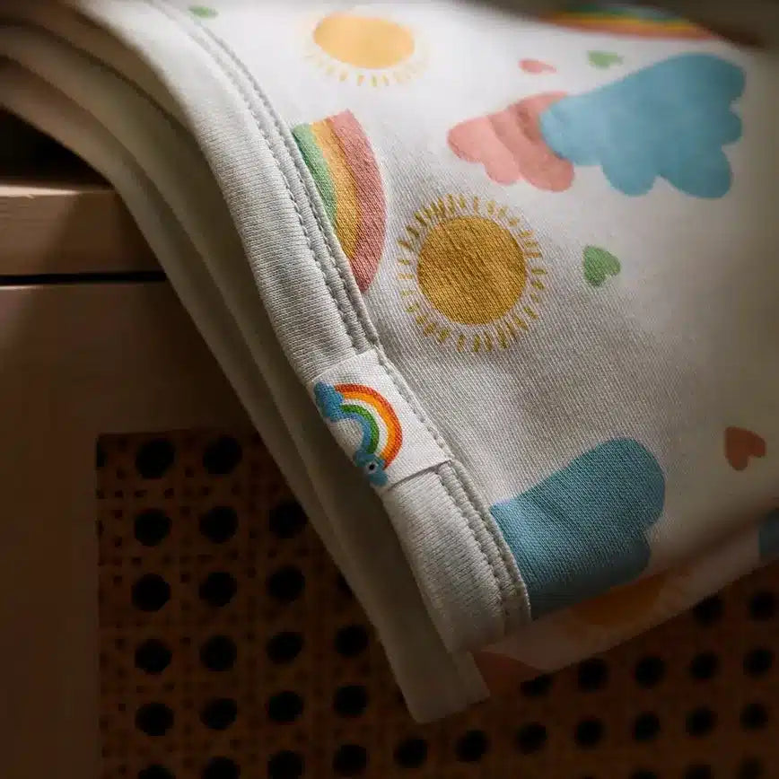 Cape de bain Arc en Ciel - cadeau naissance / famille