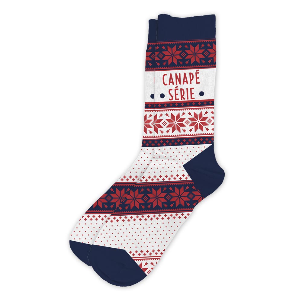 Chaussettes d'hiver de Noël "Canapé Série" femme / Taille unique : 36-42