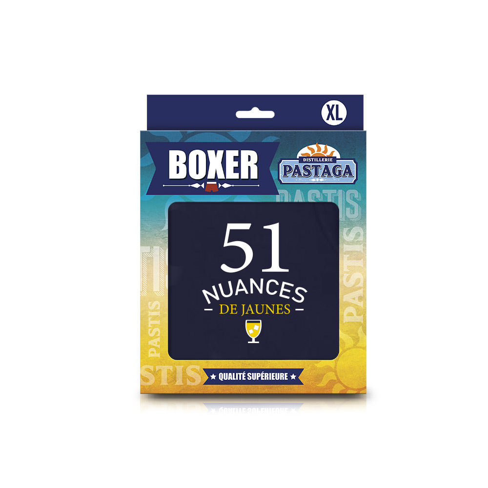 Boxer Pastis "51 nuances de jaunes"