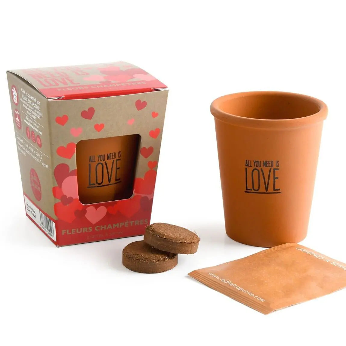 Kit de plantation fleurs - All you need is love