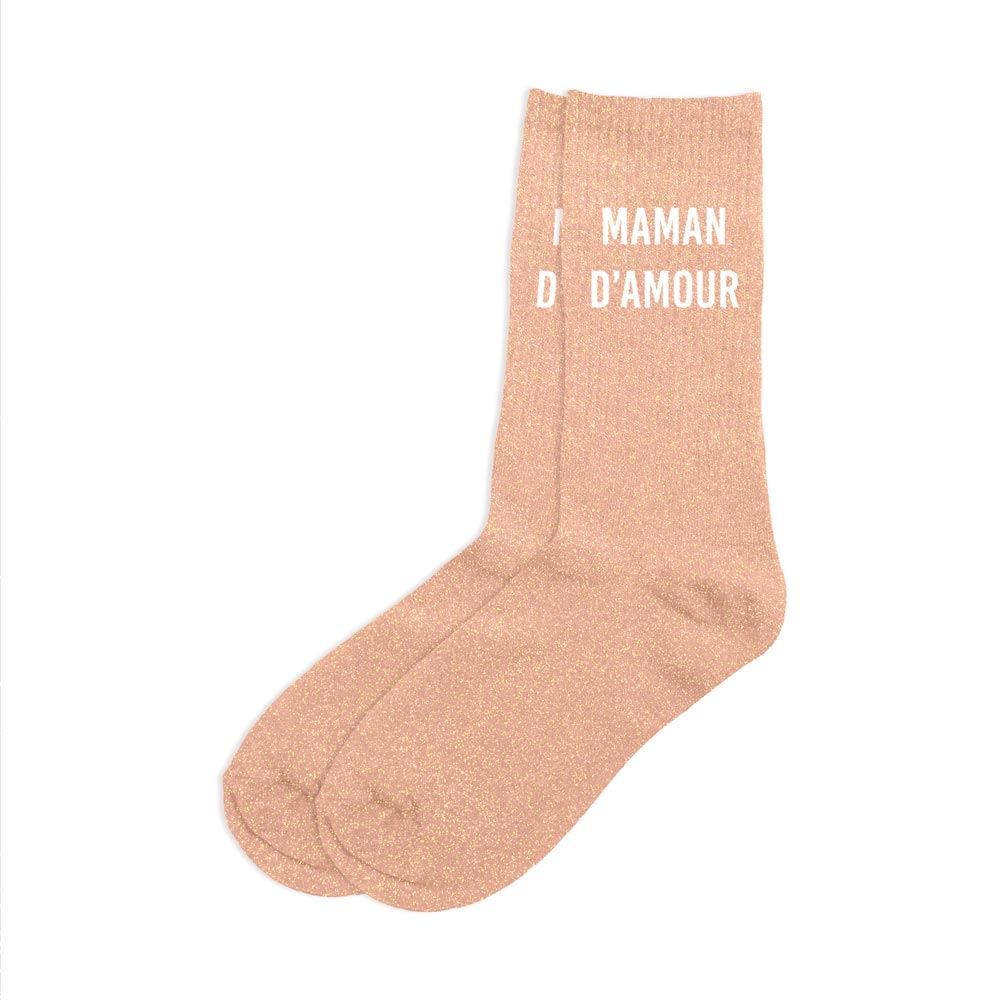Chaussettes "Maman d'amour"/ Taille unique : 36-42