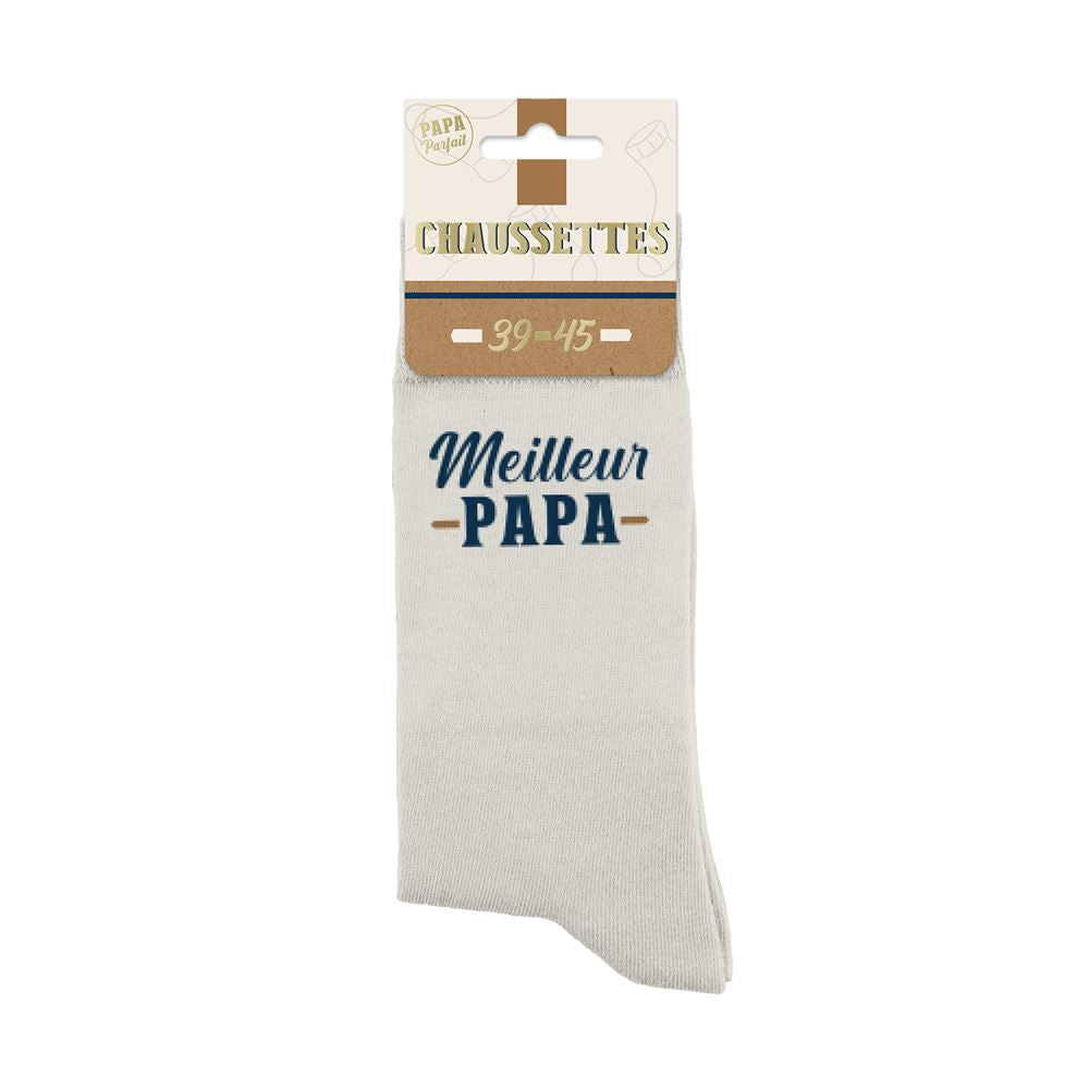 Chaussettes Meilleur papa / Taille unique : 39-45