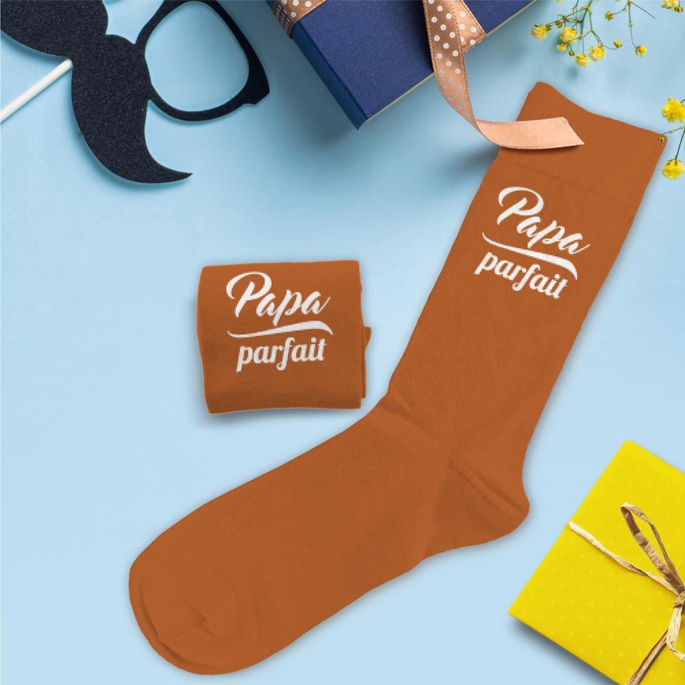 Chaussettes papa parfait / Taille unique : 39-45